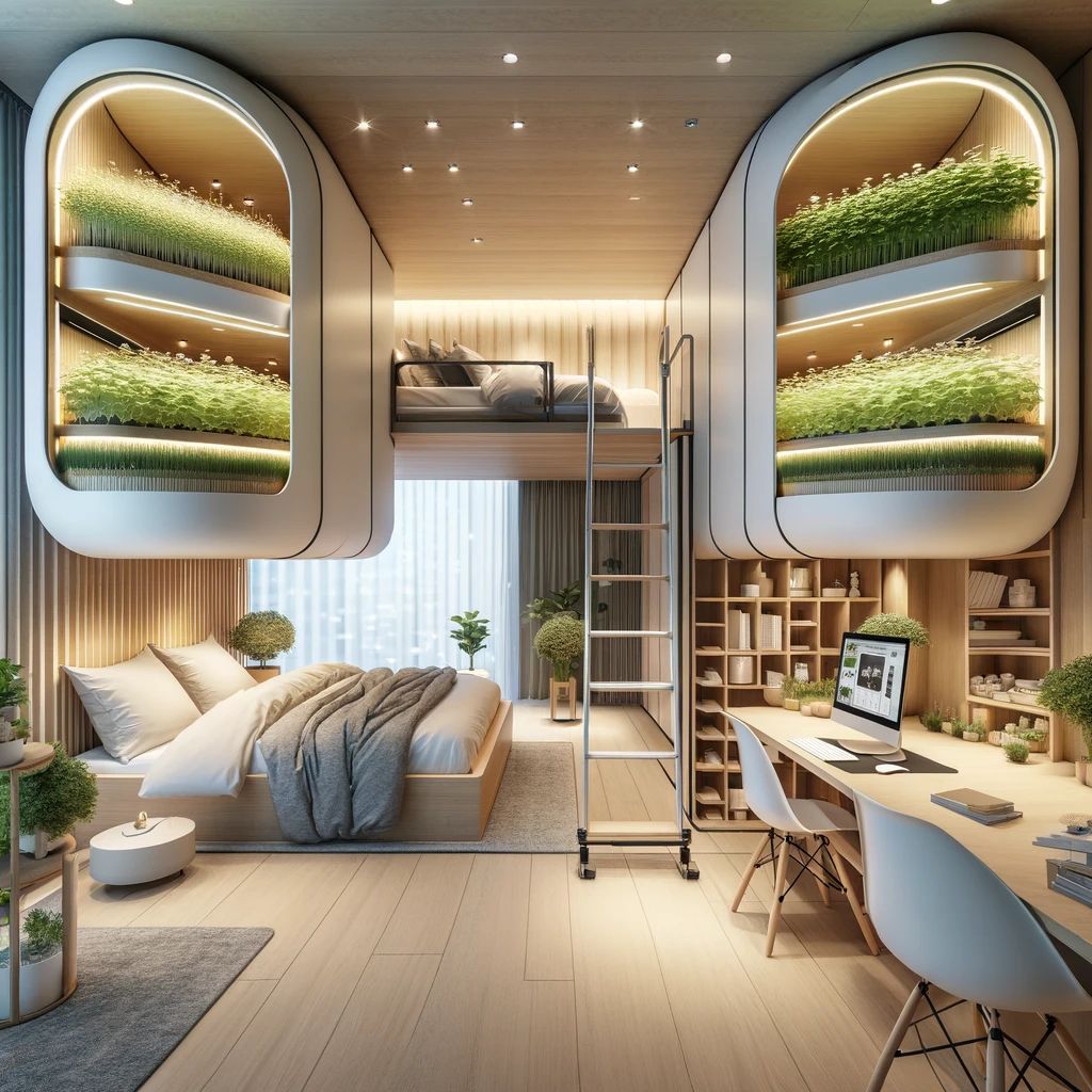 SmartWalls residential sleeping pod concept