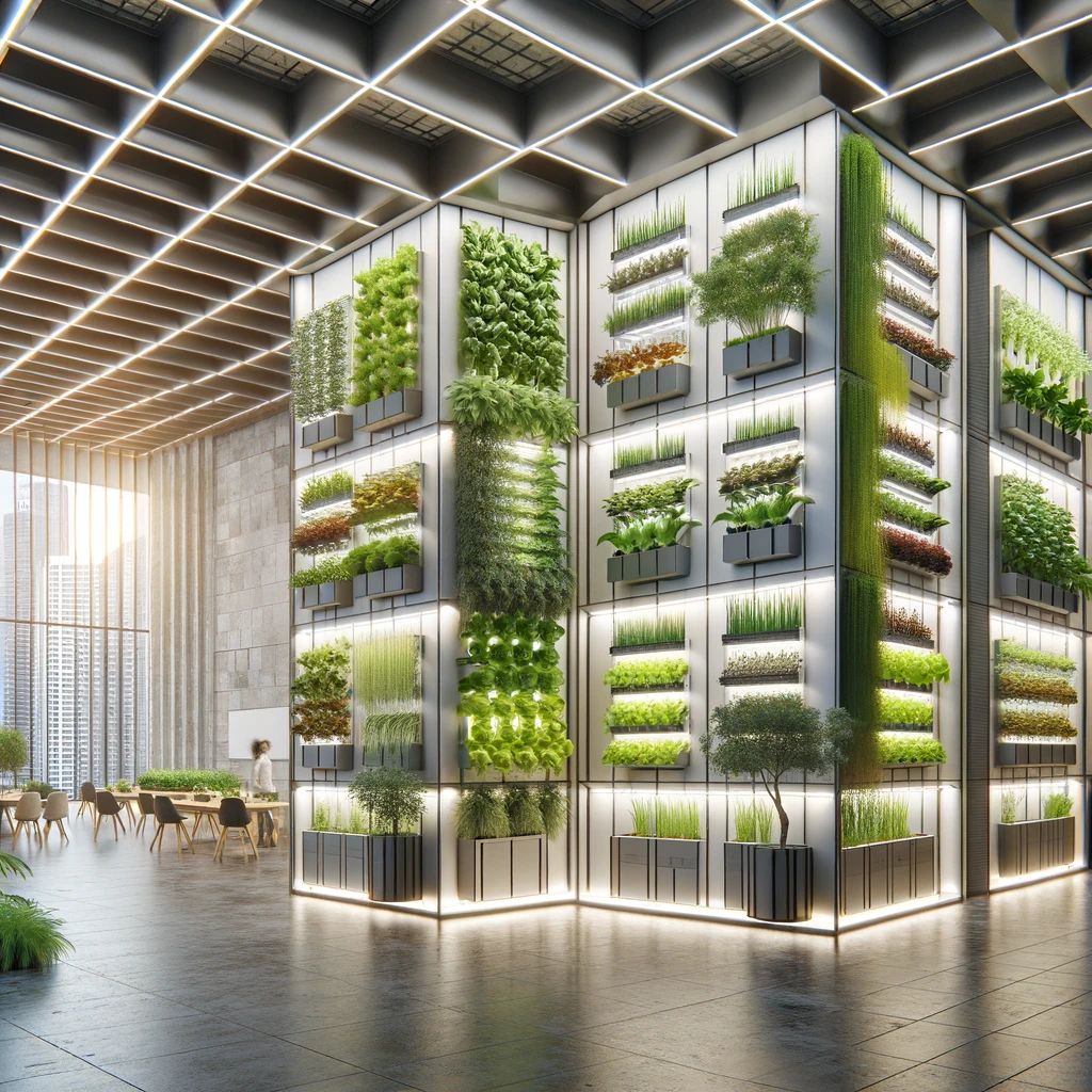 Vertical SmartWalls urban farm